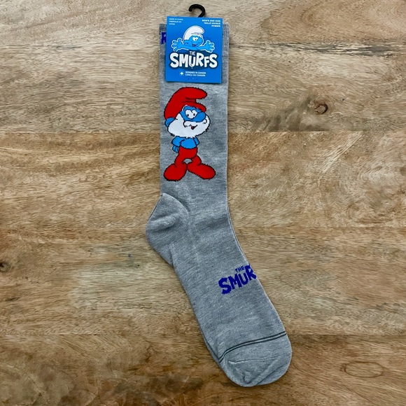 5/$20 NEW Adult The Smurfs Papa Smurf Socks - Picture 1 of 3